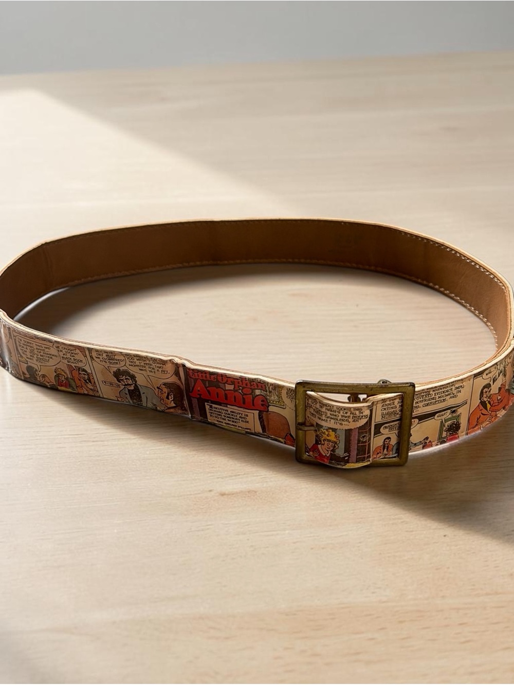 Rare Vintage 1974 Little Orphan Annie Comic Strip Belt
